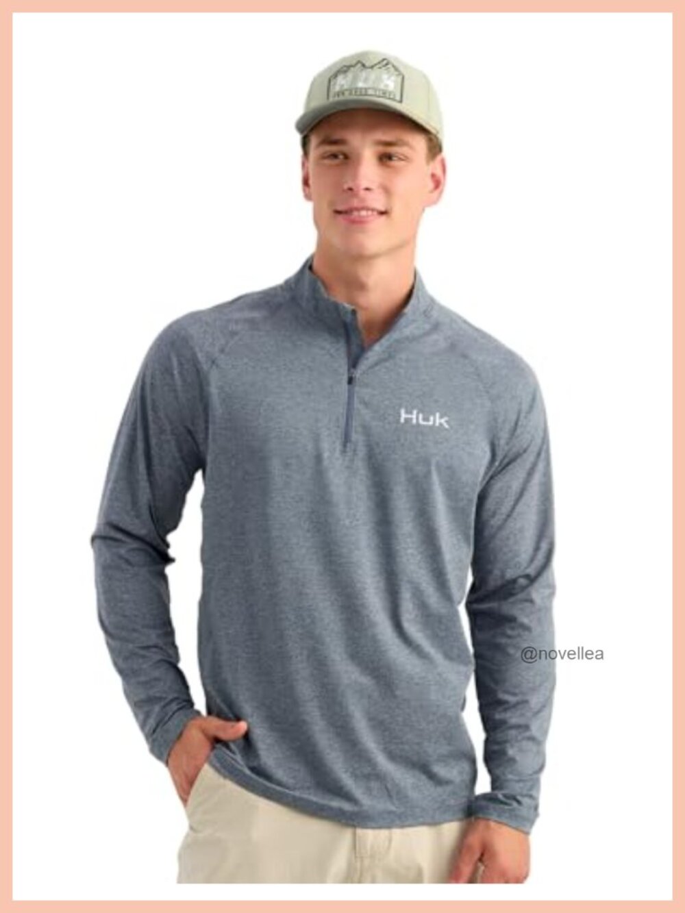 Quarter Zip Performance Pullover UPF 30+ Recycled Polyester Stretch
